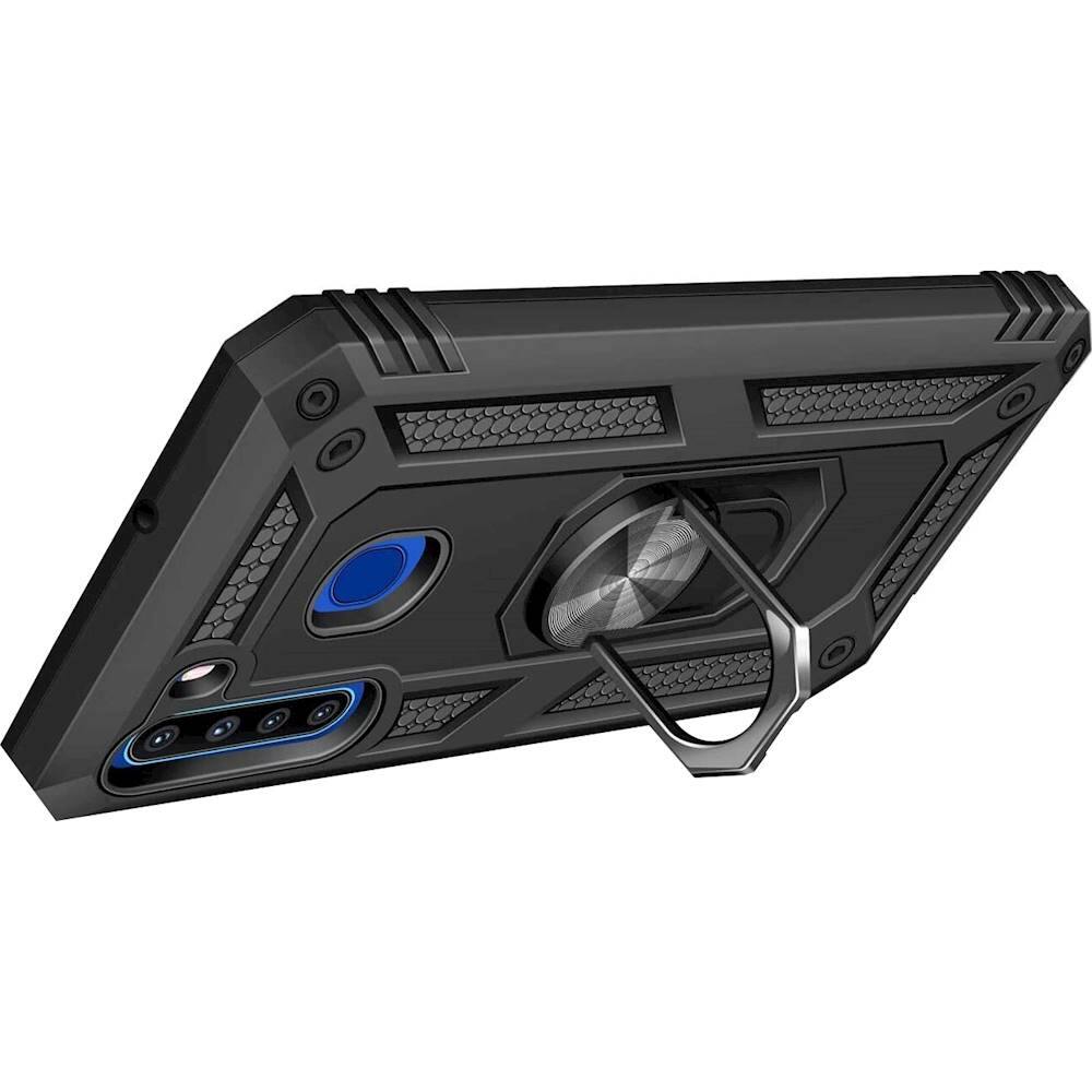 Alt View 12. SaharaCase - Military Kickstand Series Case for Samsung Galaxy A21 - Black.