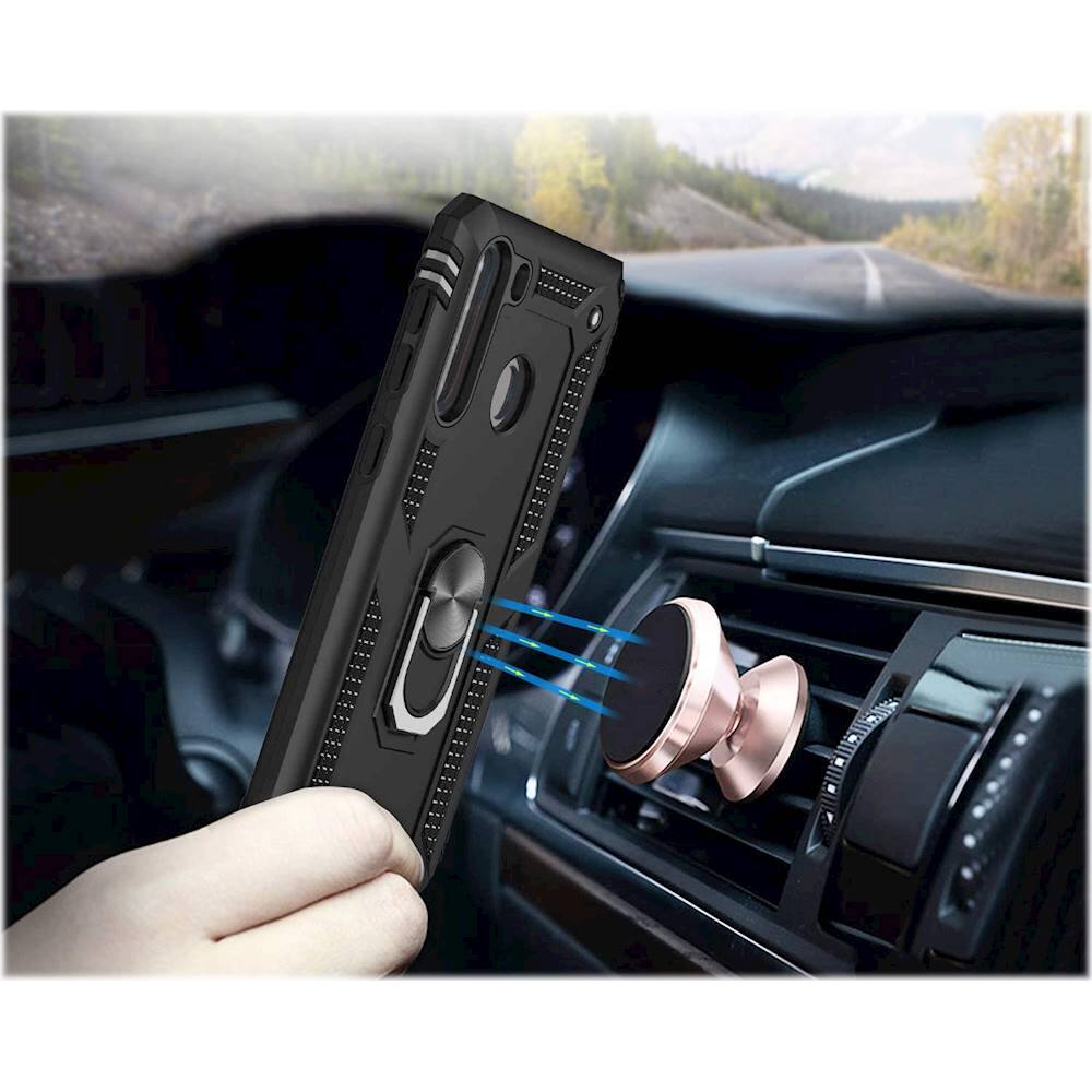 Alt View 14. SaharaCase - Military Kickstand Series Case for Samsung Galaxy A21 - Black.