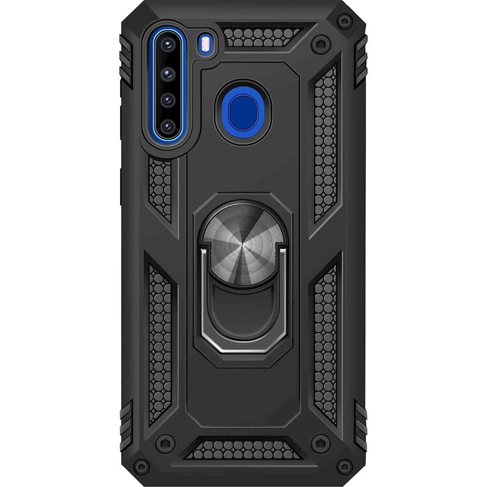 Alt View 1. SaharaCase - Military Kickstand Series Case for Samsung Galaxy A21 - Black.