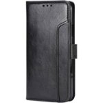 Front. SaharaCase - Leather Series Case for Apple® iPhone® SE (2nd Generation and 3rd Generation 2022) - Scorpion Black.