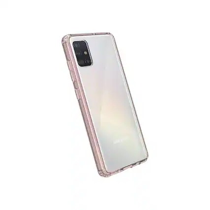 Angle. SaharaCase - Crystal Series Case for Samsung Galaxy A51 4G - Rose Gold Clear.