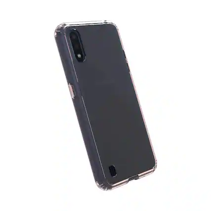 Angle. SaharaCase - Crystal Series Case for Samsung Galaxy A01 - Rose Gold Clear.