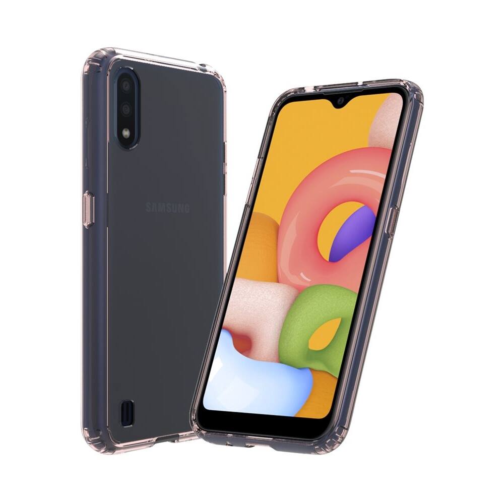 Alt View 12. SaharaCase - Crystal Series Case for Samsung Galaxy A01 - Rose Gold Clear.