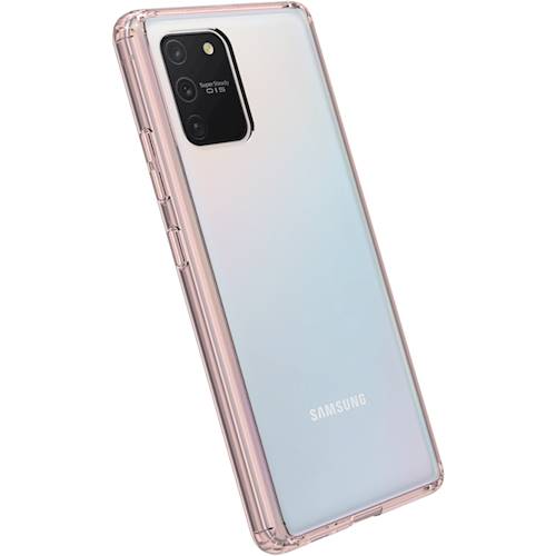 Angle View: SaharaCase - Crystal Series Case for Samsung Galaxy S10 Lite - Rose Gold Clear