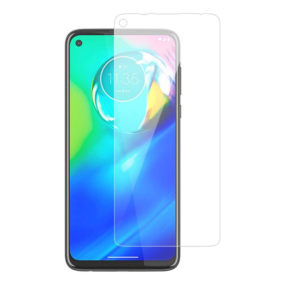 Angle View: SaharaCase - ZeroDamage 2.5D Tempered Glass (9H) Screen Protector for Motorola Moto G8 Power - Clear