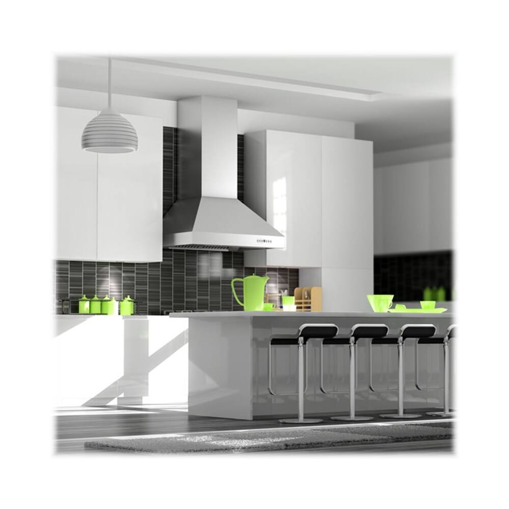 Alt View 17. ZLINE - Professional 48" Externally Vented Range Hood - Stainless Steel.