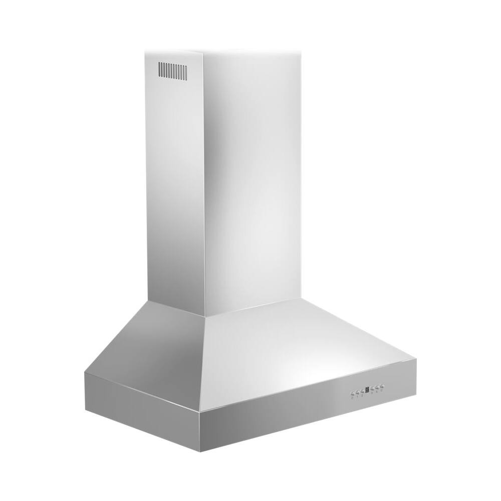 Left. ZLINE - Professional 30" Externally Vented Range Hood - Stainless Steel.