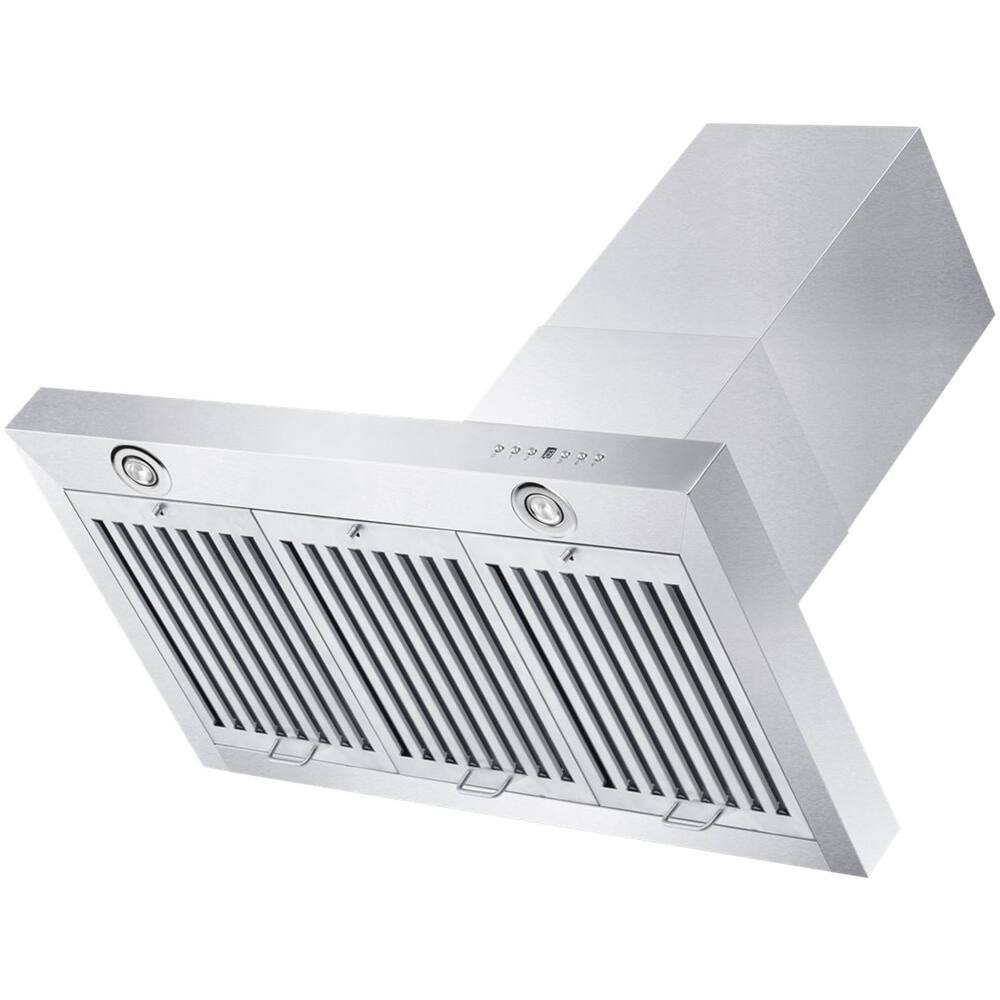 Alt View 13. ZLINE - 30" Externally Vented Range Hood - Brushed Stainless Steel.