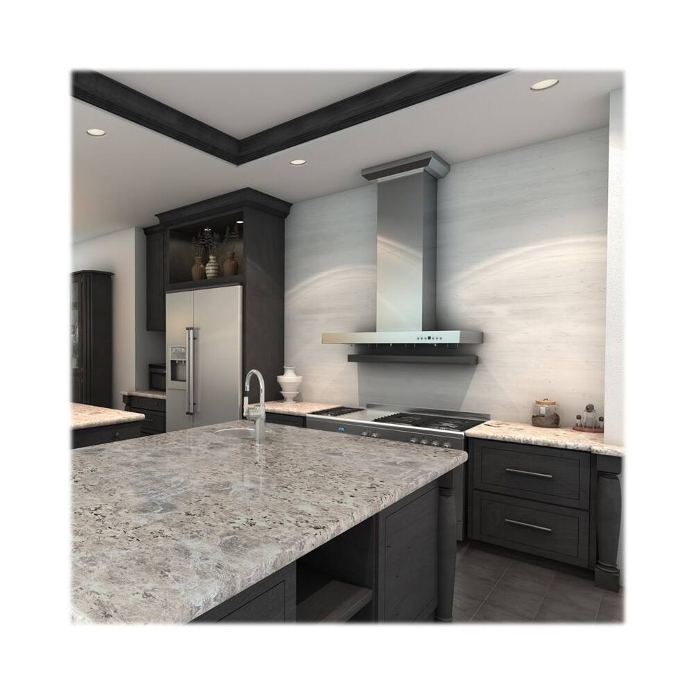 Alt View 17. ZLINE - 30" Externally Vented Range Hood - Brushed Stainless Steel.