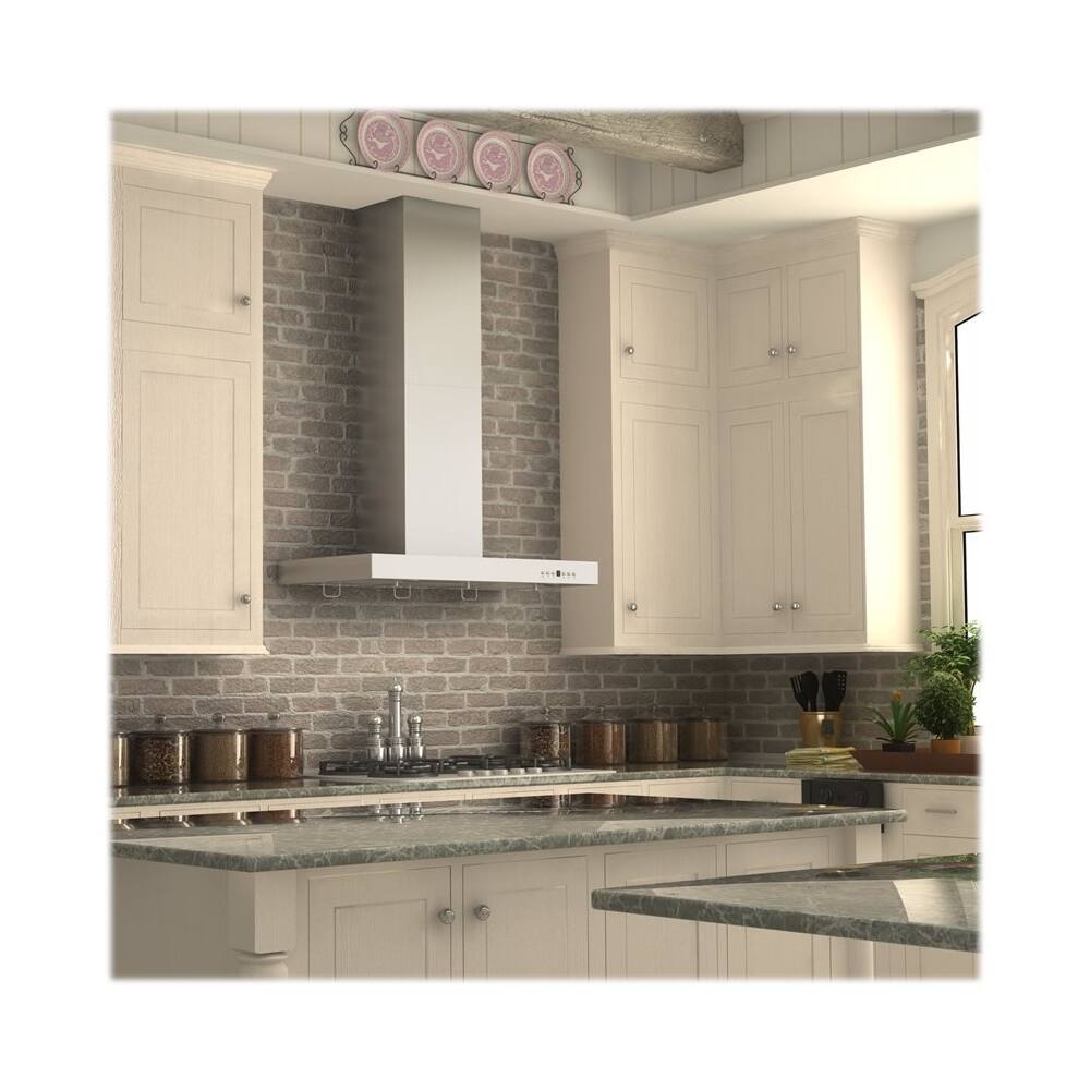 Alt View 19. ZLINE - 30" Externally Vented Range Hood - Brushed Stainless Steel.