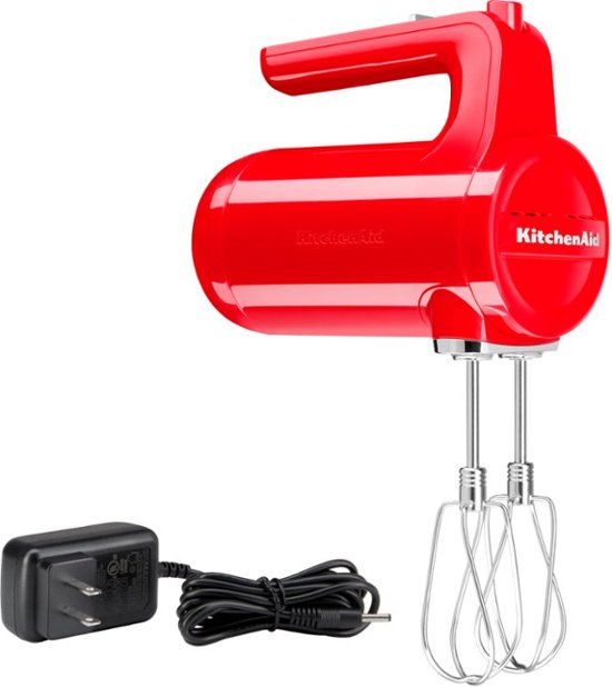 KitchenAid – Cordless 7 Speed Hand Mixer – Passion Red