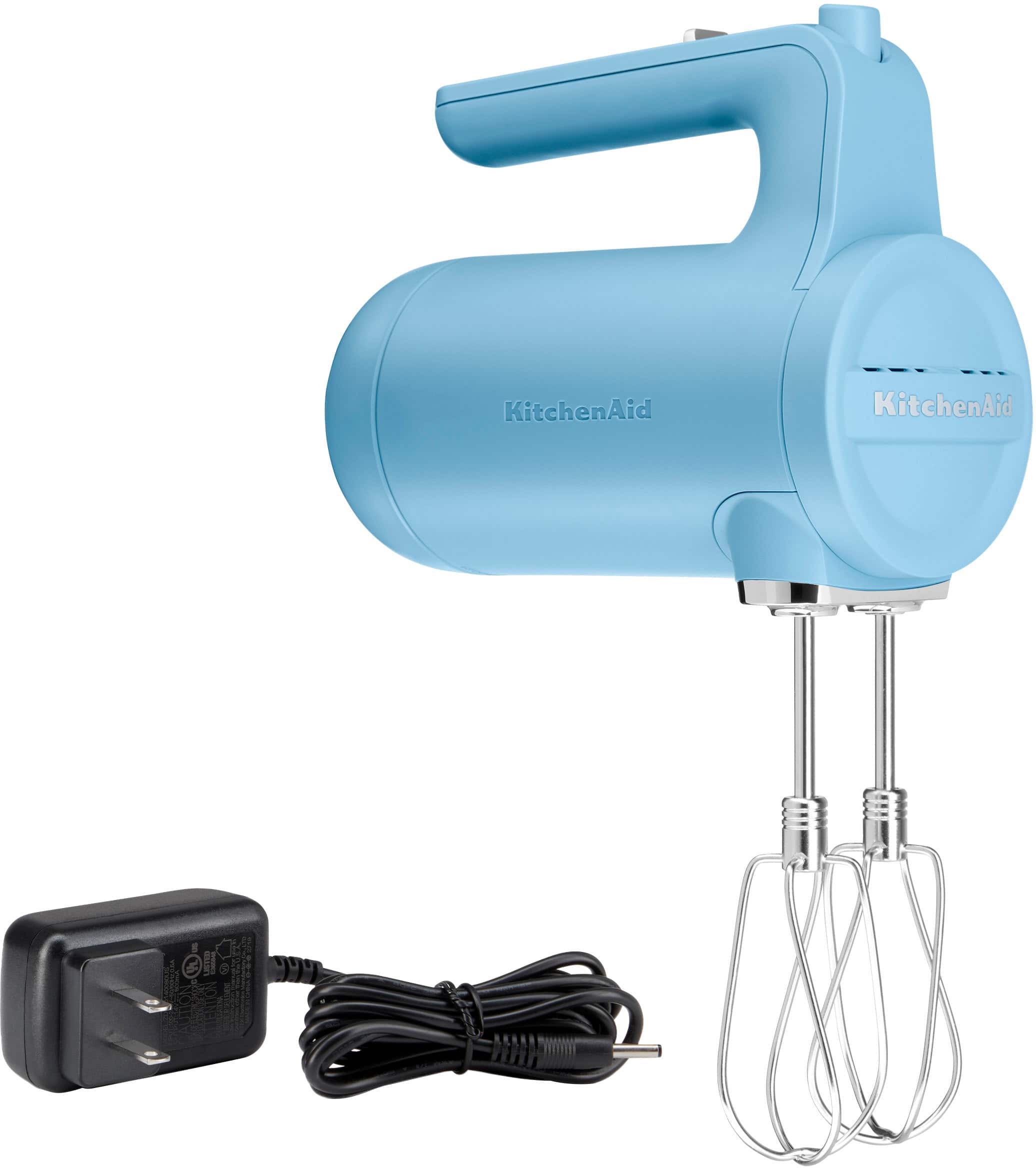 KitchenAid - KHMB732VB 7-Speed Cordless Hand Mixer - Blue Velvet - Front_Zoom