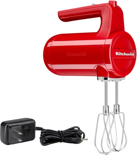 KitchenAid 9 Speed Red Hand Mixer with Accessory Pack - Shop