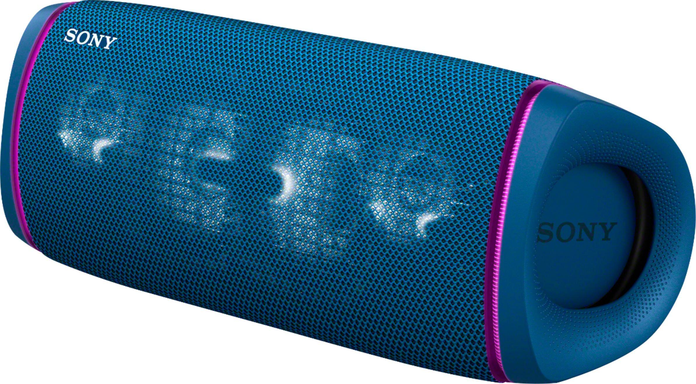 Angle. Sony - SRS-XB43 Portable Bluetooth Speaker - Light Blue.