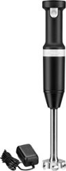KitchenAid - Cordless Variable Speed Hand Blender - Black Matte - Front_Zoom