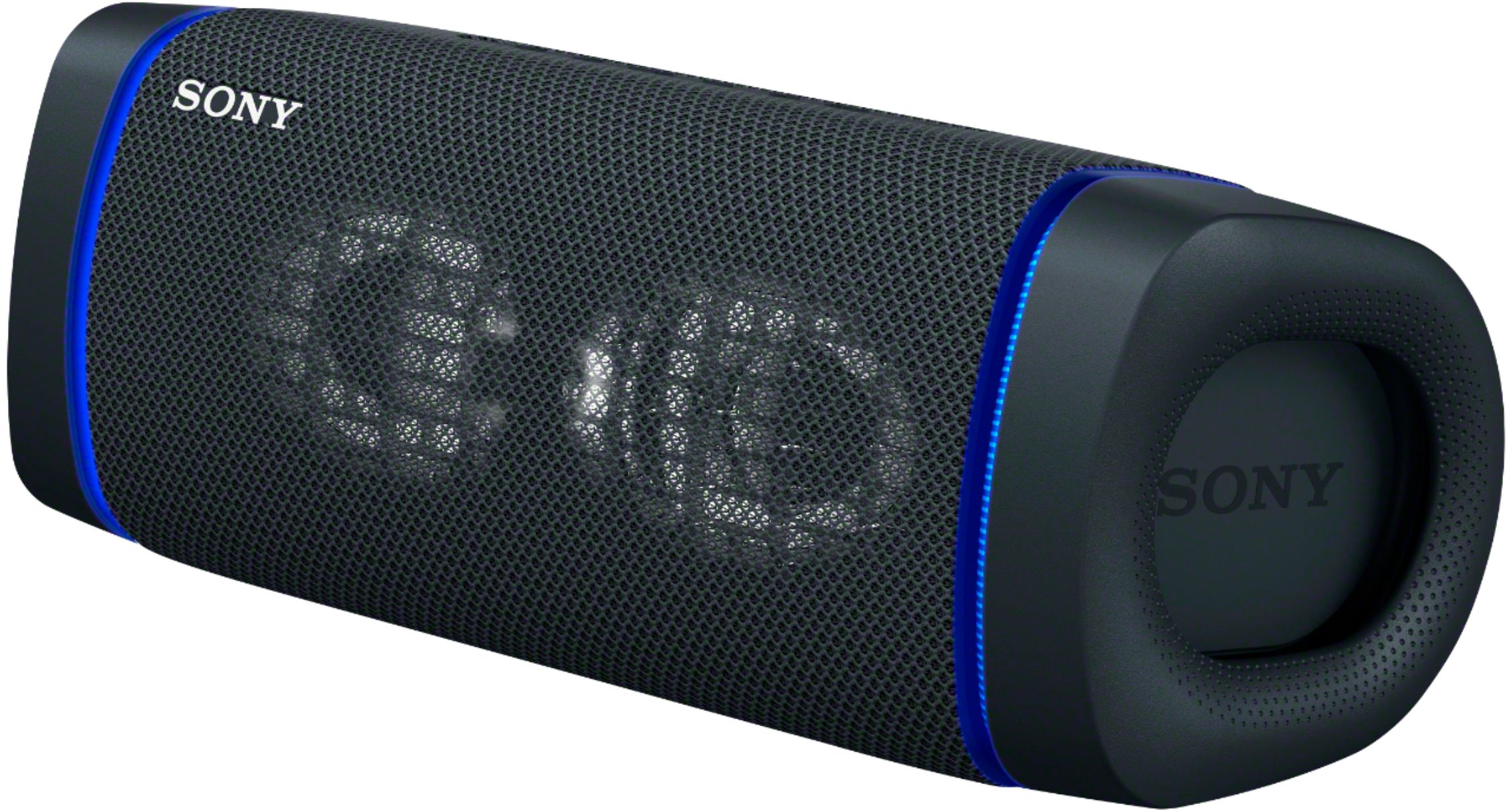 Angle View: Sony - SRS-XB33 Portable Waterproof & Rustproof Speaker with USB Charging Port - Black
