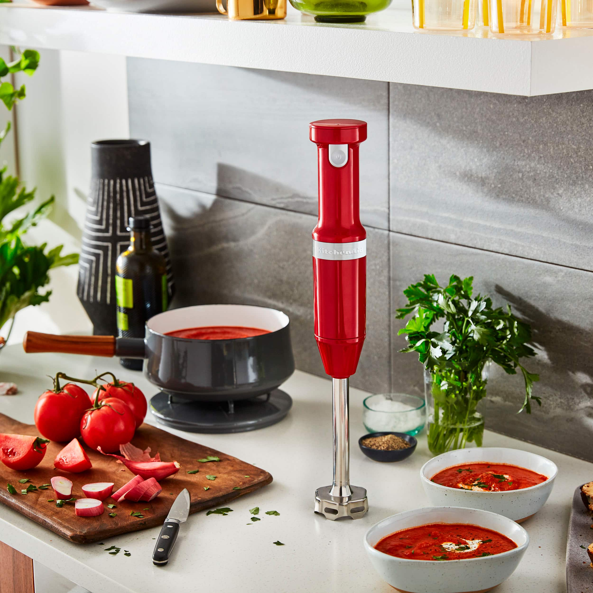 Bella Immersion Blender - Red