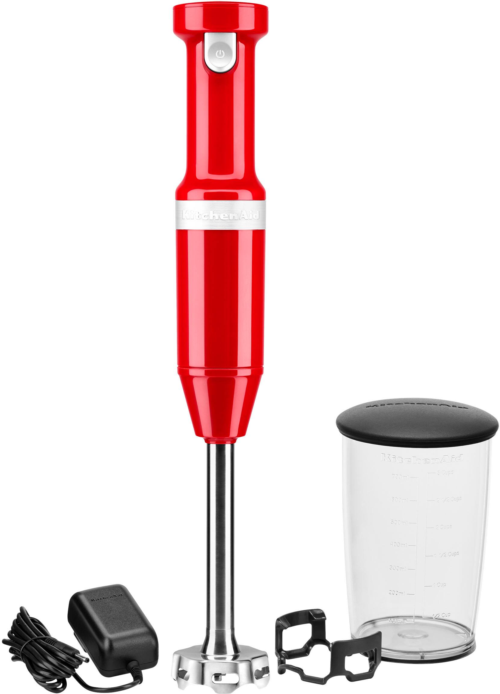 KitchenAid Cordless Variable Speed Hand Blender in Empire Red