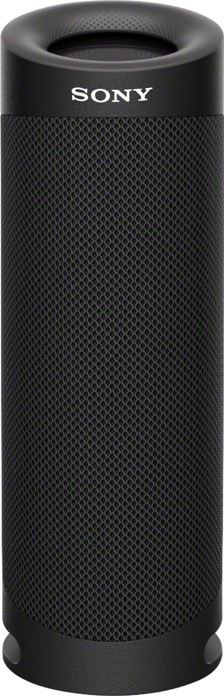 Front. Sony - SRS-XB23 Portable Bluetooth Speaker - Black.