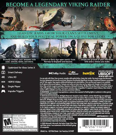 Assassin's Creed Valhalla - Édition Gold Jeu Xbox One Neuf sous Blister F77 Assassin's Creed Valhalla - Édition Gold Jeu Xbox One Neuf sous Blister F77