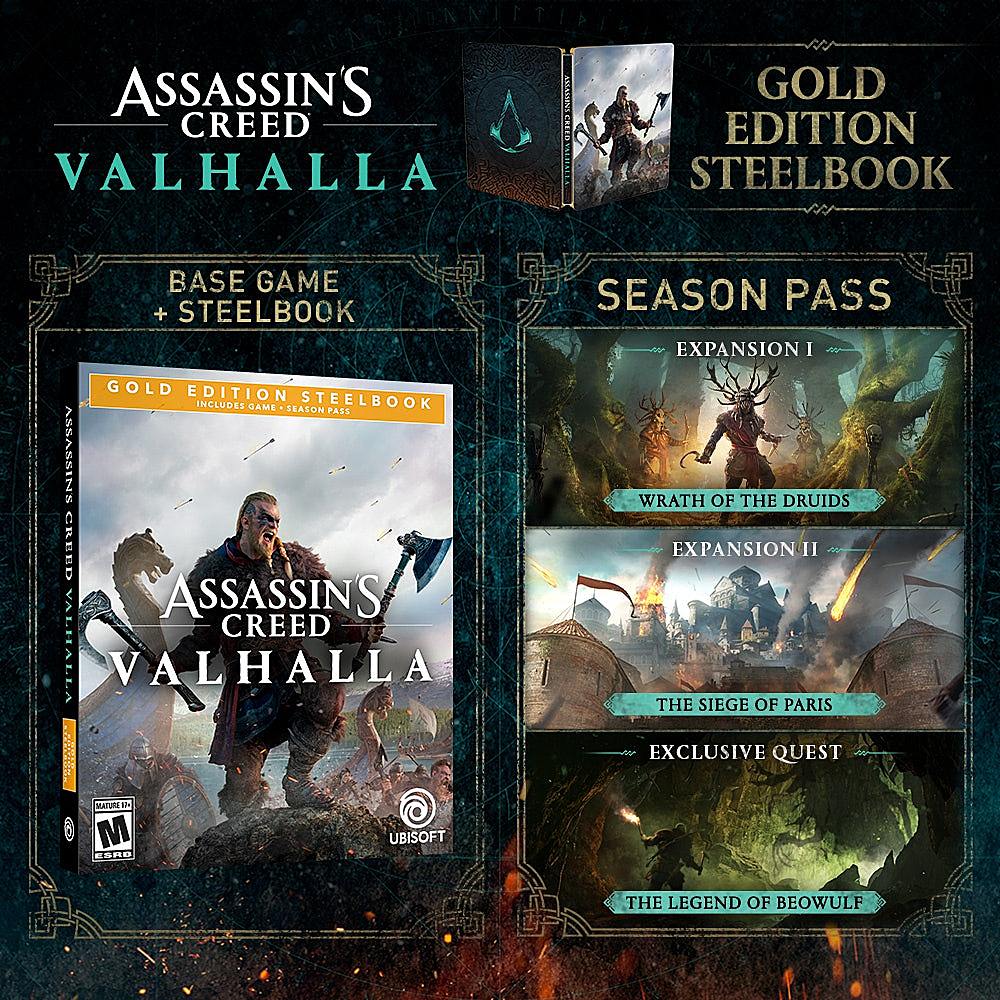 Assassin's Creed Valhalla Gold Edition SteelBook - Xbox One, Xbox Seri...