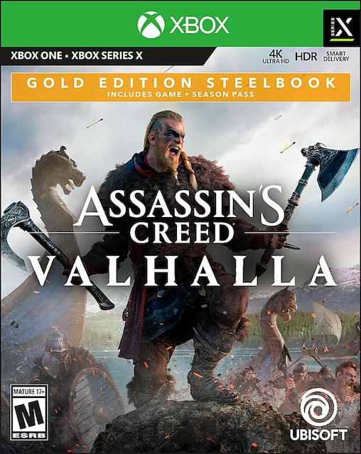 Assassin S Creed Valhalla Gold Edition Steelbook Xbox One Xbox Series X Ubp50422251 Best Buy