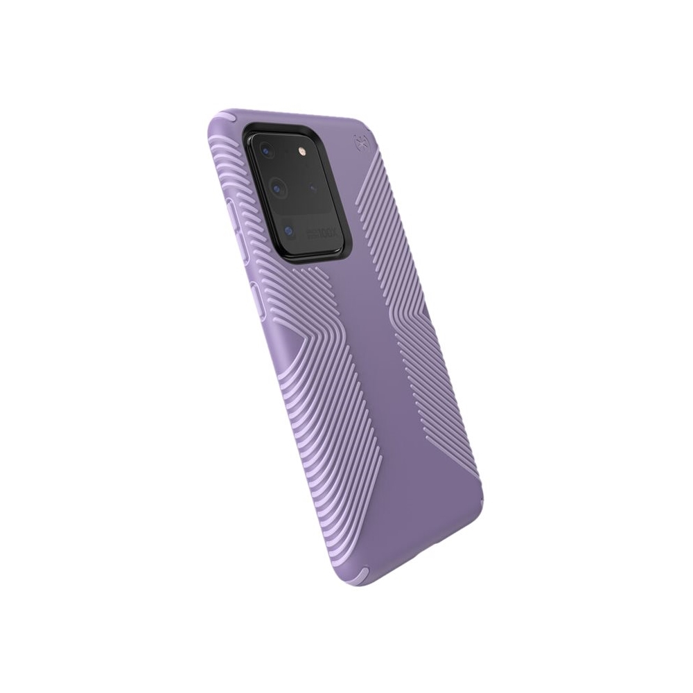 Speck - Presidio Grip Case for Samsung Galaxy S20 Ultra and S20 Ultra 5G - Marabou Purple/Concord Purple