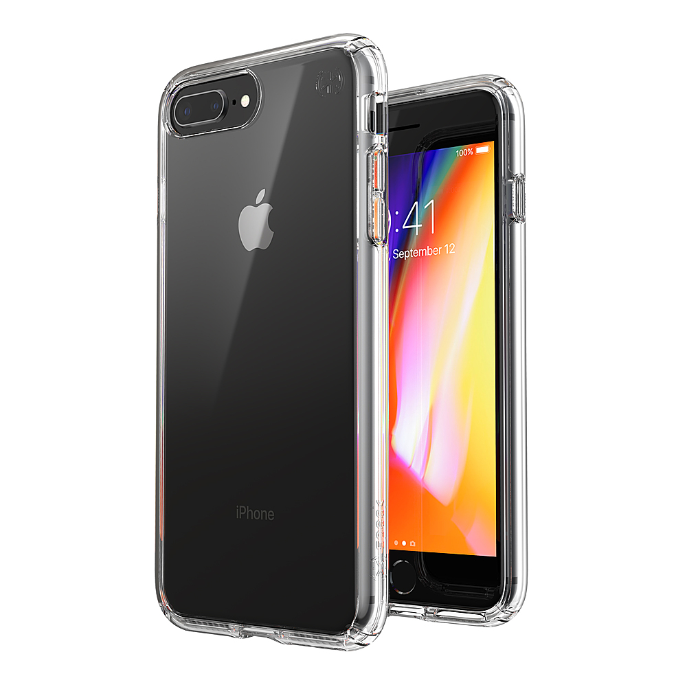 スマートフォン/携帯電話 スマートフォン本体 Speck Presidio Perfect-Clear Hard shell Case for iPhone 8/7 Plus 