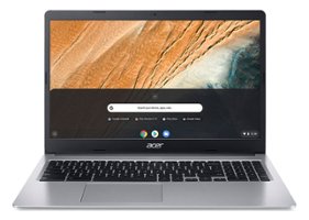 Acer - Chromebook 315 15.6" Touchscreen - Intel Celeron N4000 - 4GB Memory, 32GB Flash - Intel UHD Graphics 600 - Chrome OS - Silver - Front_Zoom