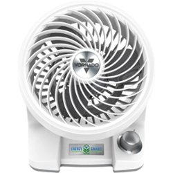 Vornado - 133DC Energy Smart Air Circulator Fan - Ice White - Front_Zoom