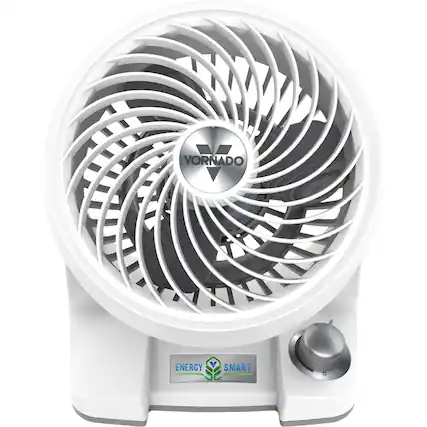 Front. Vornado - 133DC Energy Smart Air Circulator Fan - Ice White.