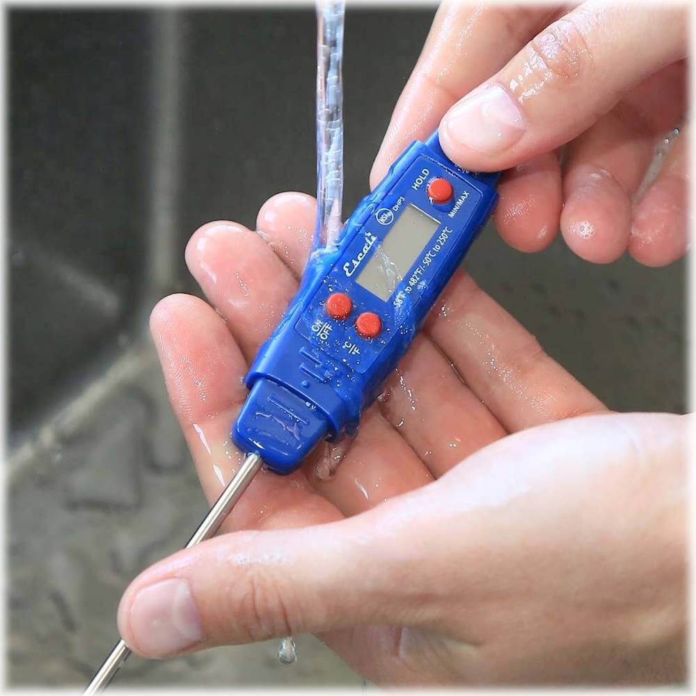 Alt View 13. Escali - Water Resistant Digital Thermometer - Blue.