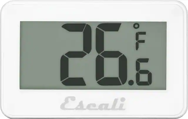 Front. Escali - Digital Refrigerator/Freezer Thermometer - White.