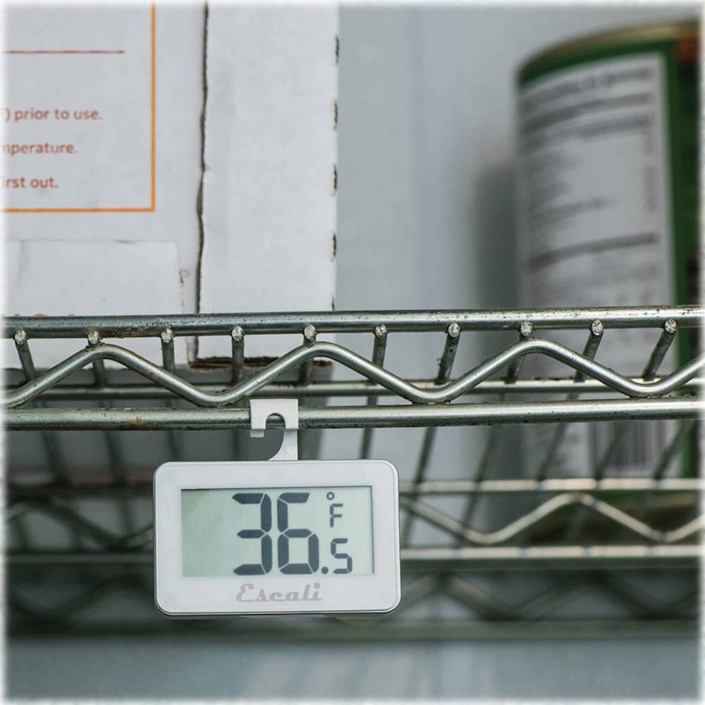 Alt View 13. Escali - Digital Refrigerator/Freezer Thermometer - White.