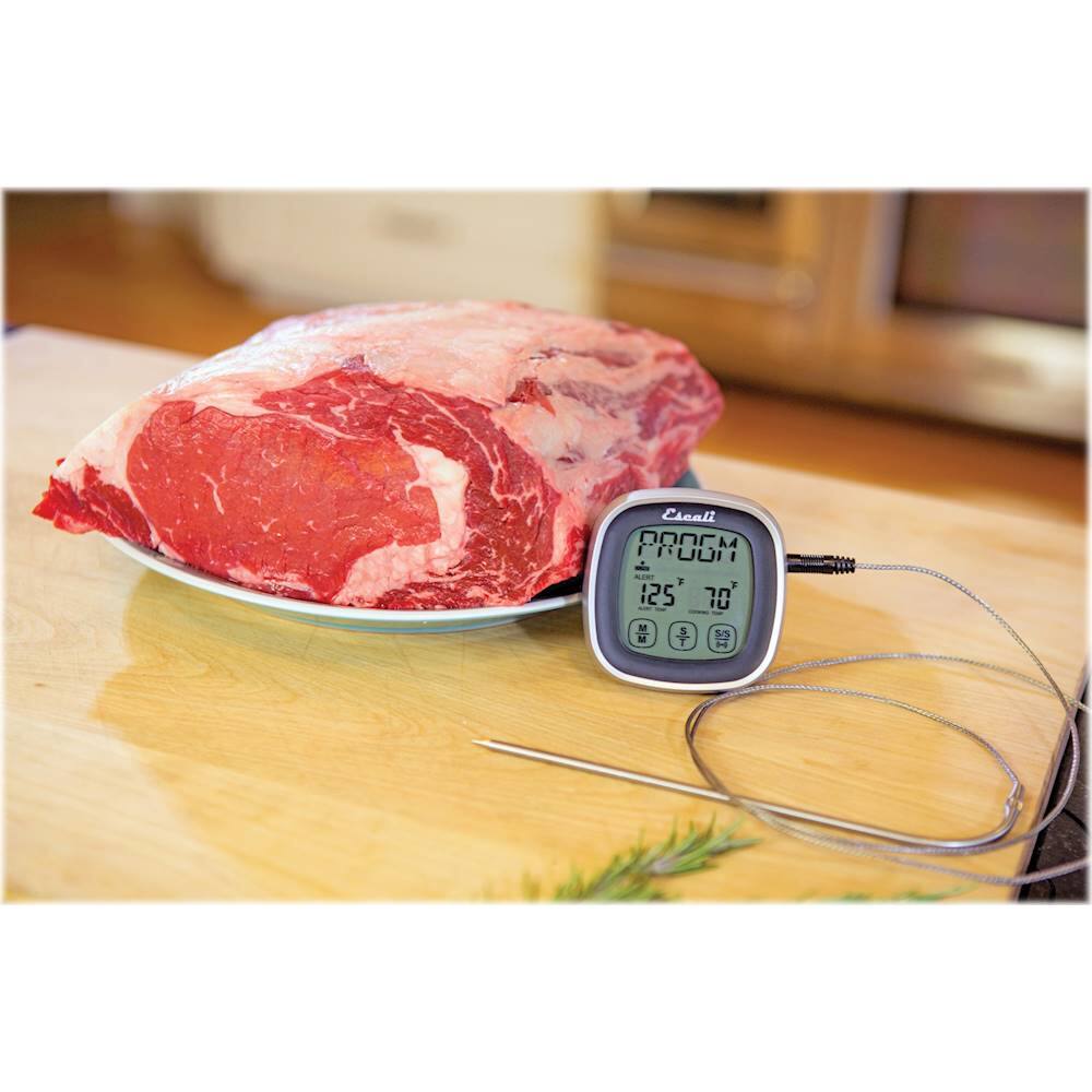 Alt View 20. Escali - Touch-Screen Thermometer and Timer - Black.