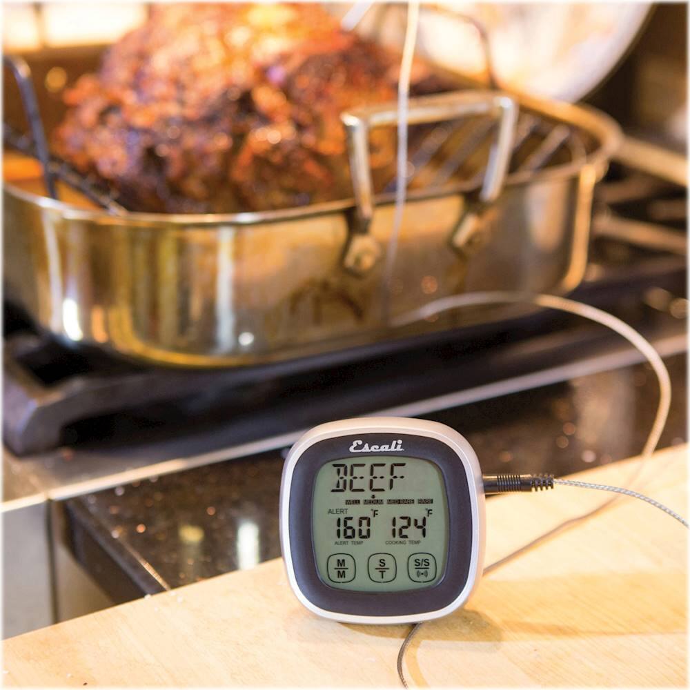 Alt View 21. Escali - Touch-Screen Thermometer and Timer - Black.