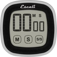 Escali - Touch-Screen Digital Timer - Black/Silver - Angle_Zoom