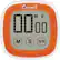 Angle. Escali - Touch-Screen Digital Timer - Orange/White.