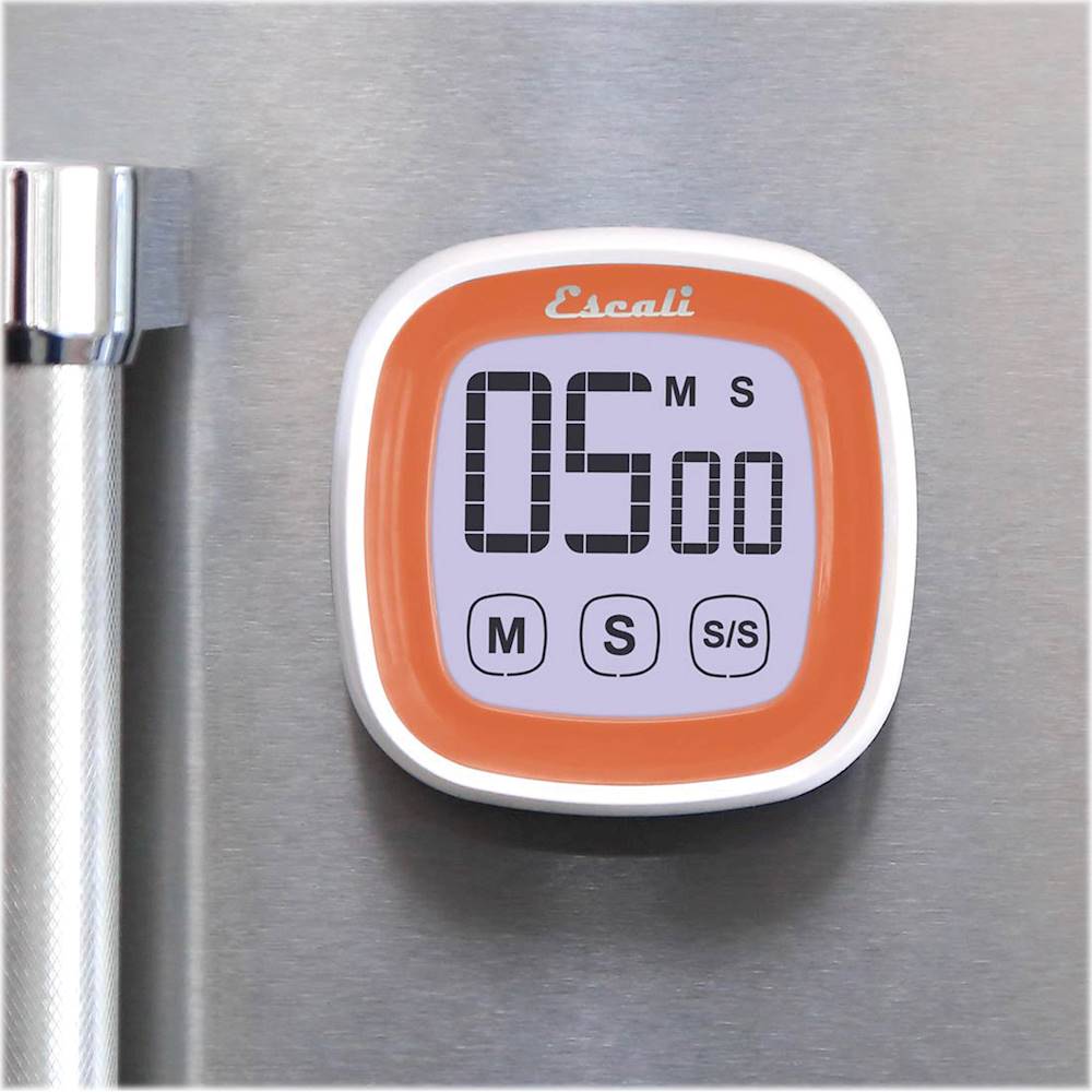 Escali Touch-Screen Digital Timer Orange/White DR3-O - Best Buy