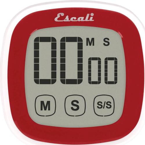 Escali - Touch-Screen Digital Timer - Red/White was $19.95 now $13.99 (30.0% off)
