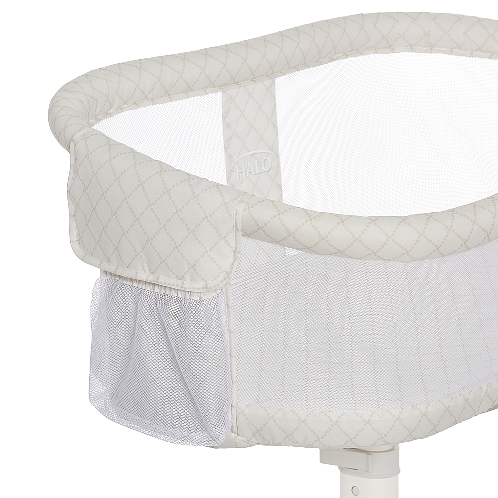 Left View: Romp & Roost - LUXE Hatch 3-in-1 Travel Bassinet and Lounger - Multi