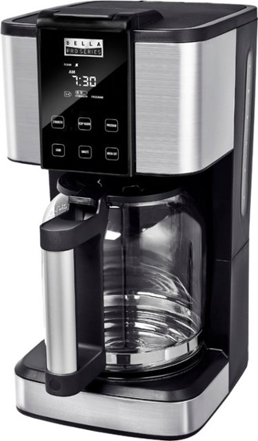 Angle Zoom. Bella Pro Series - 14-Cup Touchscreen Coffee Maker - Stainless Steel.