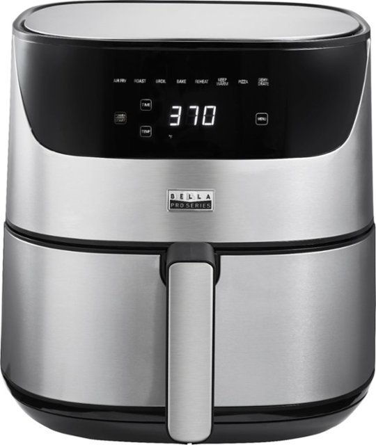 Front Zoom. Bella Pro Series - 6.3-qt. Touchscreen Air Fryer - Stainless Steel.