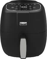 Bella Pro Series - 4-qt. Touchscreen Air Fryer - Black Matte - Front_Zoom