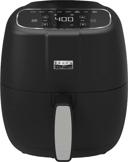 Front Zoom. Bella Pro Series - 4-qt. Touchscreen Air Fryer - Black Matte.