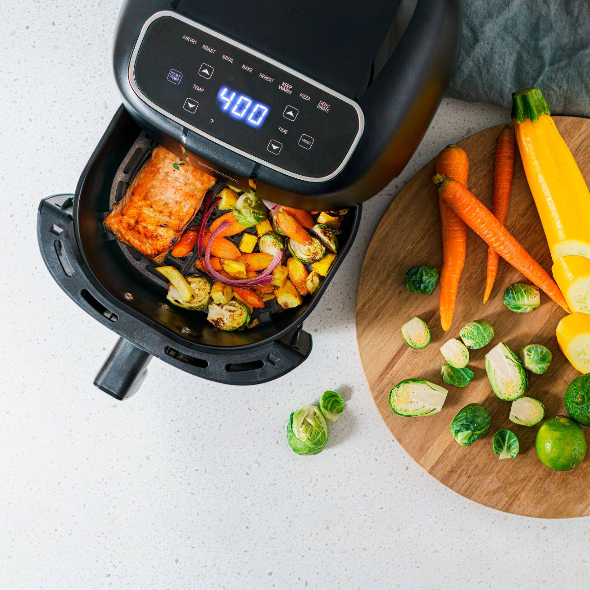 Bella Pro Series - 4-qt. Touchscreen Air Fryer - Black Matte | Okinus