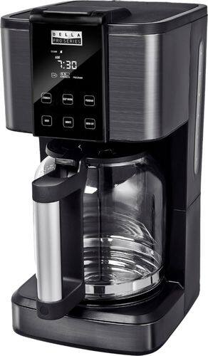 Bella Pro Series - 14-Cup Touchscreen Coffee Maker - Black Stainless Steel-Angle_Standard 