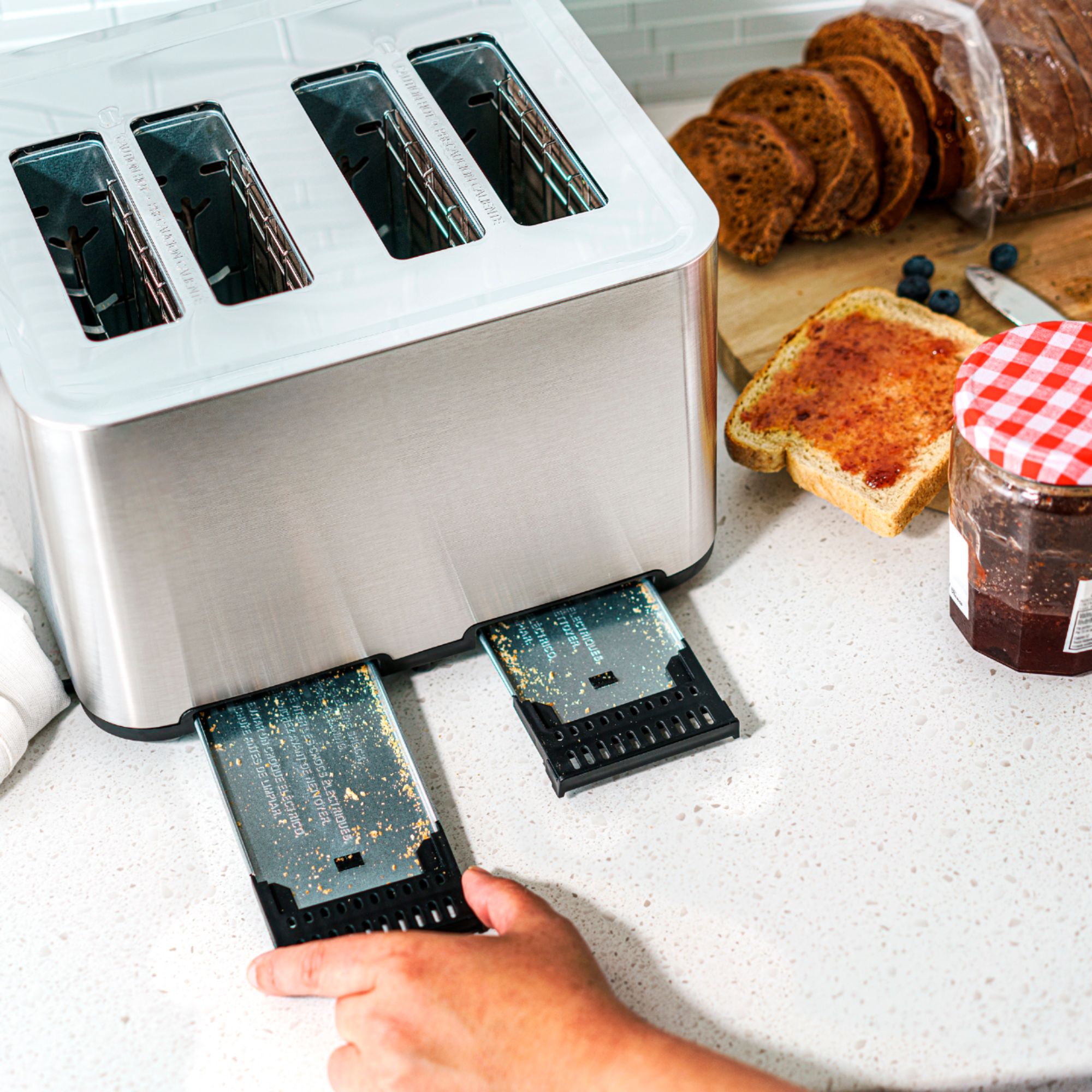 Best Buy: Bella Pro Series 4-Slice Digital Touchscreen Toaster Stainless  Steel 90105
