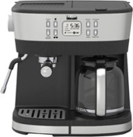 Bella Pro Series - Combo 19-Bar Espresso and 10-Cup Drip Coffee Maker - Stainless Steel - Front_Zoom
