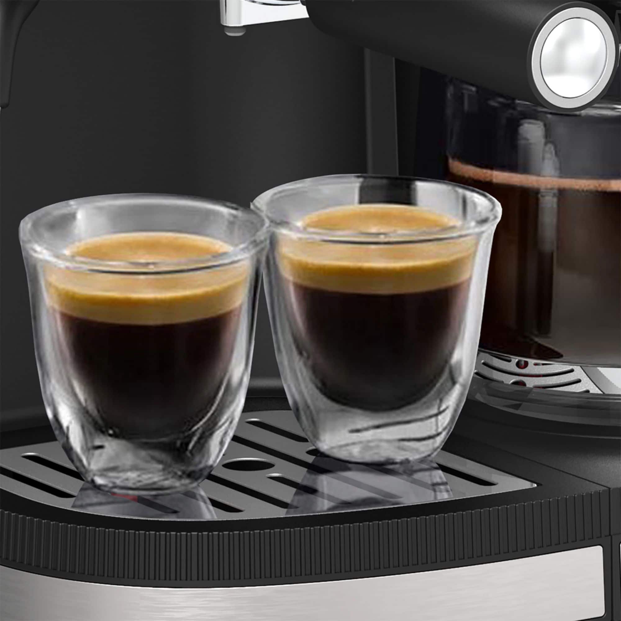 Alt View 1. Bella Pro Series - Combo 19-Bar Espresso and 10-Cup Drip Coffee Maker - Stainless Steel.